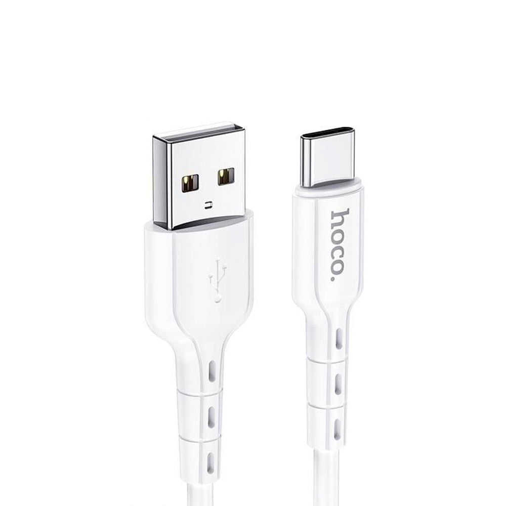 Cable Hoco Du01 Novel Usb A Tipo C 1m Blanco