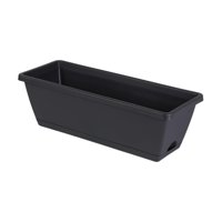 Magideal - 2 Piezas De Jardinera Para Ventana, Maceta Para Flores, Organizador Rectangular, Decoraciones, Contenedores Para Plantas, Macetas, Cajas Para Jardín Gris Oscuro