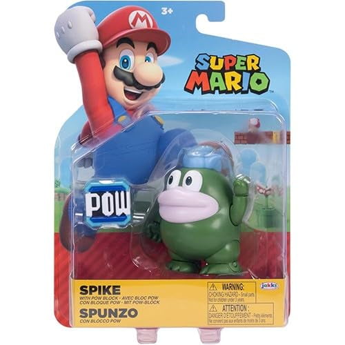 Figura De Acción Super Mario 10 cm Con Bloque Pow