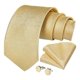 thumbnail image 3 of Corbata Hombres + Paño + Colleras. En Caja Para Regalo Papá dorado Talla Única, 3 of 5