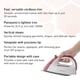 thumbnail image 2 of Plancha de vapor Panasonic NI-QL300R Compact Lightweight Red, 2 of 9