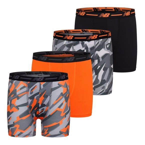 Calzoncillos bóxer New Balance Performance para niños Underwear, paquete de 4