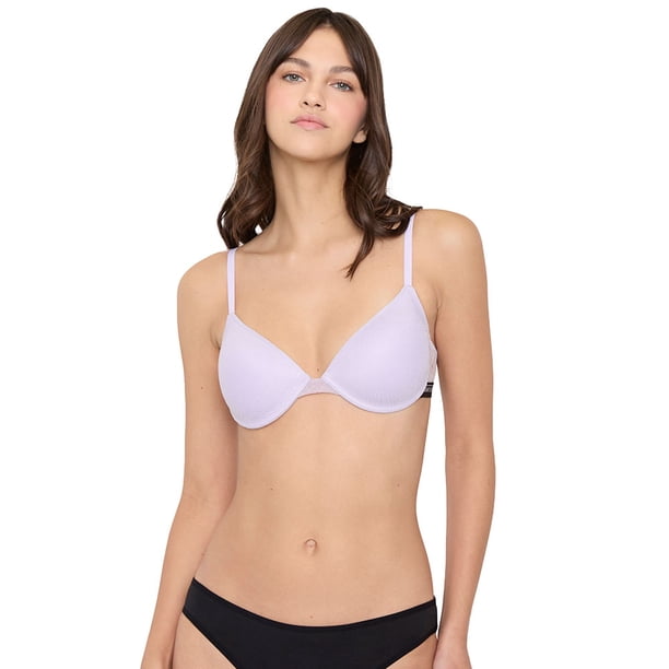Sostén Mujer Lurex Push Up Copa B Lila Corona