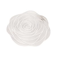 Magideal - Mantel Individual Floral, Mantel Individual Occidental, Mantel Individual Antideslizante De Pvc Con Flores, Redondo, Comedor, Boda, Fiesta, Cumpleaños Argén