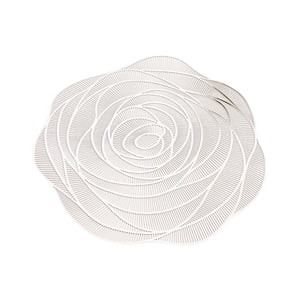 Magideal - Mantel Individual Floral, Mantel Individual Occidental, Mantel Individual Antideslizante De Pvc Con Flores, Redondo, Comedor, Boda, Fiesta, Cumpleaños Argén