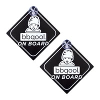 2 Señaléticas Bbqool On Board