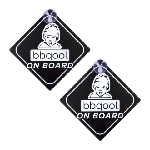 2 Señaléticas Bbqool On Board