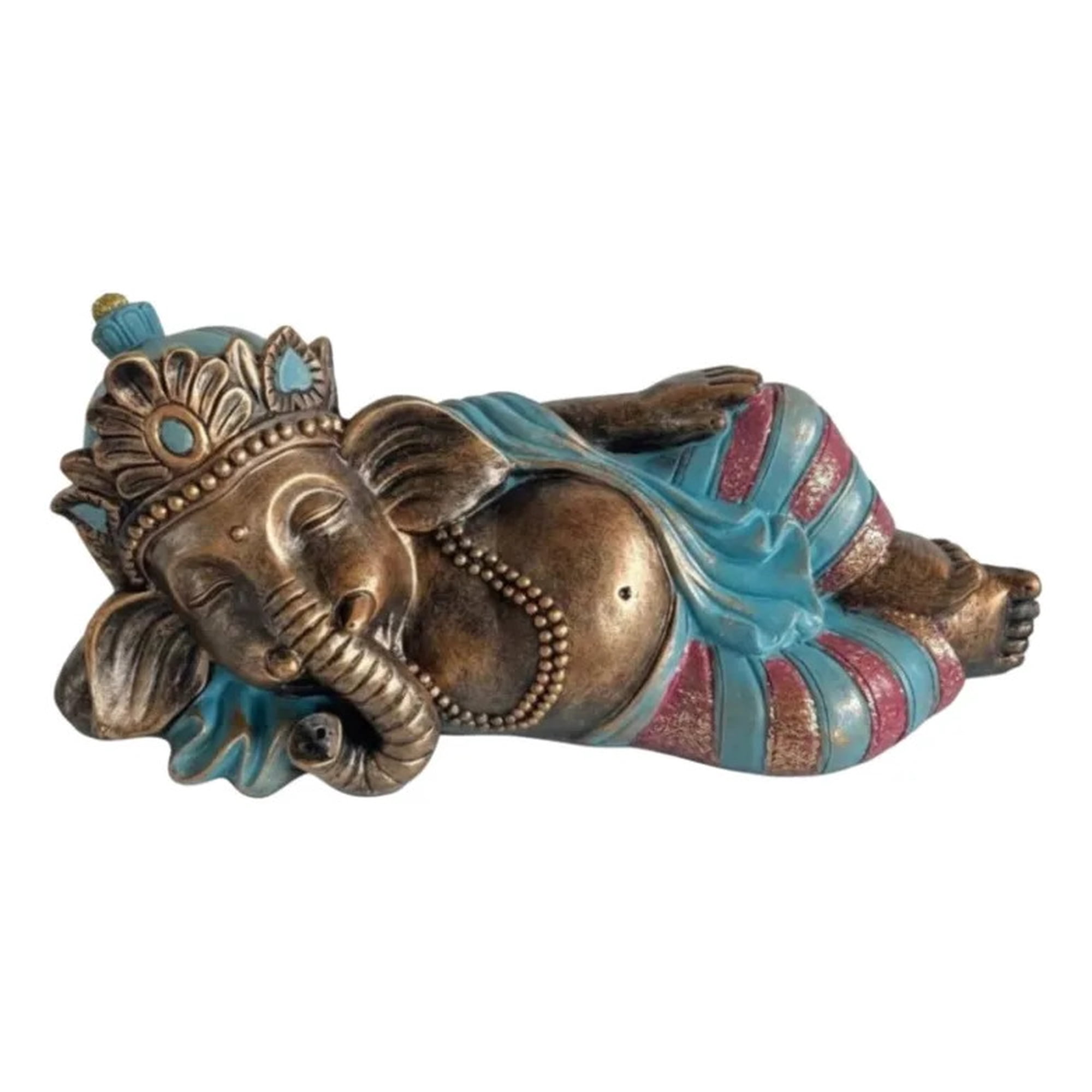 Genérico - Figura Decorativa Ganesha Acostado Hogar Estilo Hindú Jhn