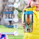 thumbnail image 5 of El libro de la vida Botella de Agua con Tapa Pop Top de Un Toque, Acero Inoxidable, a Prueba de Fugas, para Deportes, Botella Infantil azul 12 oz, 5 of 6