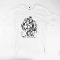 Polera Hombre You Marvel Iron Man Blanco