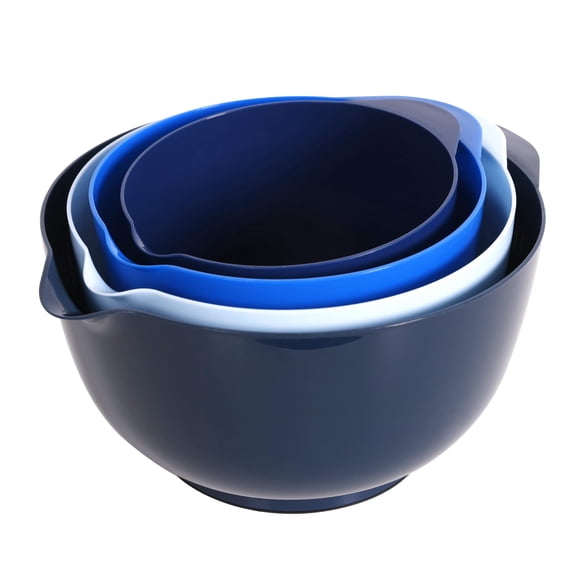 BoxedHome Set de 4 tazones para mezclar de plástico libre de BPA