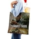 thumbnail image 4 of The Family Man Bolso de tela con estampado de lienzo para mujer, bolsa de compras reutilizable y estética, con cremallera interior, regalo para mujer,38*45cm., 4 of 6
