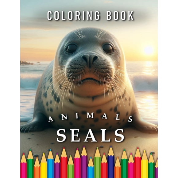 Libro para colorear Majosta: focas y animales para adultos y niños