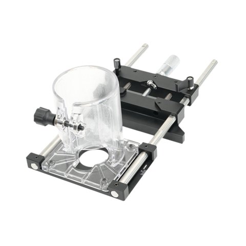 Magideal - Base De Enrutador Recortadora De Madera, Soporte De Fijación De Base Ranurada, Plantilla De Corte Ajustable De Aleación De Aluminio Para Procesamiento