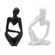 thumbnail image 2 of 2pcs Pensador Escultura Estatuilla Hogar Estatuas Decoración Moderna De Estantería, 2 of 5
