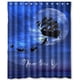 thumbnail image 1 of Cortina de ducha moderna Peter Pan, juego de cortinas de baño con ganchos, tamaño 48 x 72 pulgadas, 1 of 3