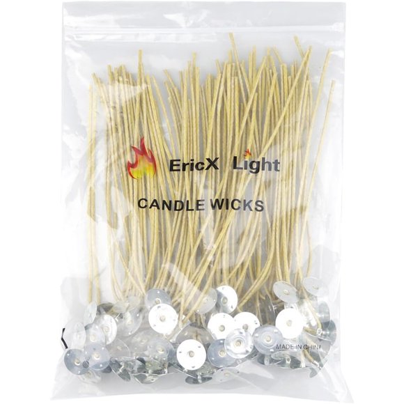 Mechas para Velas EricX Light de Cáñamo, 3 mm, 100 Unidades
