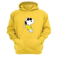 Genérico - Polerón Canguro Snoopy Freddy Amarillo Talla S Unisex