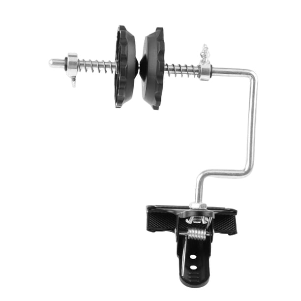 Bobinadora de soporte de carrete fijo con clip portátil ajustable fácil de desmontar e instalar bobina de carrete bobina de línea de pesca para pesca