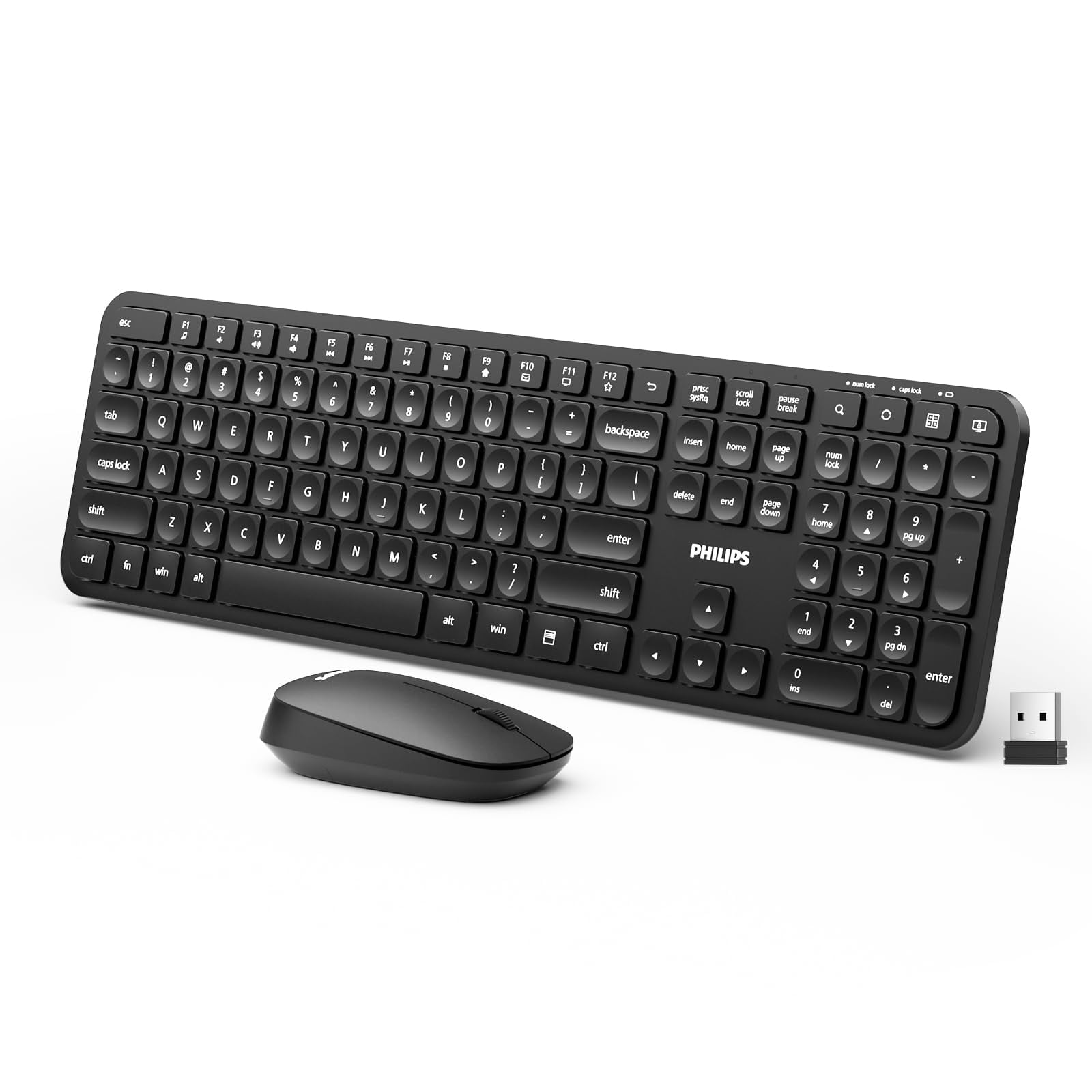 Receptor Philips 2.4g Combinado De Teclado Y Ratón Inalámbricos