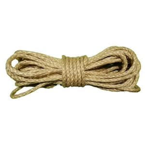 Genérico - Cordel Cuerda Sisal 8Mm Resistente Rollo 50 Metros