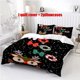 thumbnail image 1 of 3pcs Merry Christmas HOHOHO Themed Bedding Set Duvet Cover and Pillowcases, 1 of 5
