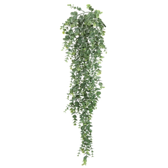 Arbusto artificial de eucalipto con forma de minihoja colgante de 32 cm, paquete de 2