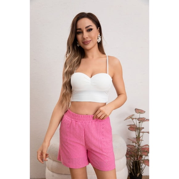 Short Mujer Bermuda Broderie Juvenil Verano 5005