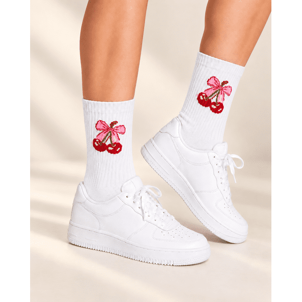 Calcetines Deportivos Unisex Cerezas