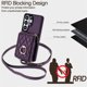 thumbnail image 4 of Para Samsung Galaxy S26 Ultra 5G Funda Tipo Billetera con Bloqueo RFID, Cubierta Abatible Magnética, Múltiples Ranuras para Tarjetas, Bolsillo con Cierre, con Soporte de Anillo Giratorio de 360 °,, 4 of 9