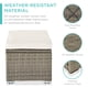 thumbnail image 3 of Set de almacenamiento para exterior de mimbre con otomanas Best Choice Products, 3 of 7