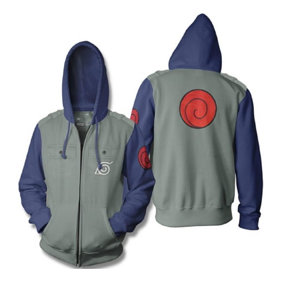 Sudadera con capucha para hombre Ripple Junction XL verde oliva estilo Kakashi (anime)