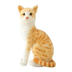 Bothyi - Encantador Animal De Peluche Cómodo Adornos Para El Hogar Gato Juguete De Peluche Para Adultos 32Cm Gato Naranja