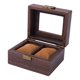 thumbnail image 1 of Reloj Caja De Almacenamiento De Madera A Prueba De Polvo Caja De Joyería De Bloqueo Regalo De Mujer 2 Rejillas, 1 of 4