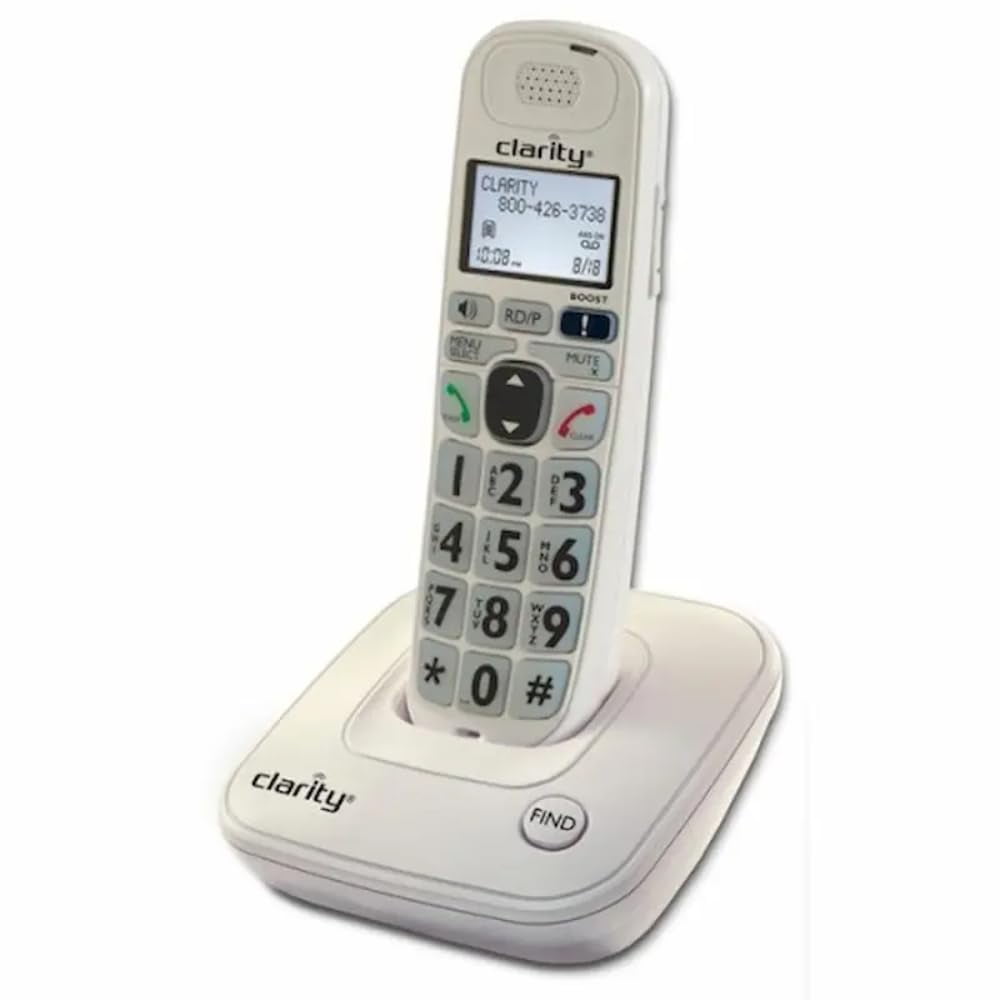 Teléfono Inalámbrico Clarity D704 De 40 Db Amplificado/baja Visión Con Cid