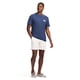 thumbnail image 3 of Camiseta IZOD Saltwater con estampado de manga corta para hombre, azul medieval, 3 of 6