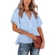 thumbnail image 1 of Blusas peplum para mujer de Joefnel, camisas babydoll, blusas de verano, tops con volantes para mujer, top peplum, 1 of 5