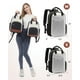 thumbnail image 3 of Mochila LOVEVOOK Small para mujer, mini a la moda, beige, negro y marrón, 3 of 3
