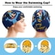 thumbnail image 3 of El show de Huckleberry Hound Gorro de Natación de Licra, Gorro de Baño de Tela Cómoda, Gorro Elástico Antideslizante para Hombres, Mujeres y Niños, 3 of 6
