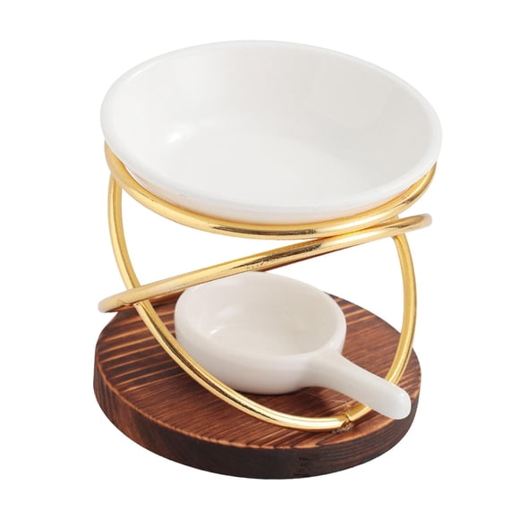 Portavelas Tealight Gabinete Salón Ornamento SPA Quemador De Aceite Esencial Oro