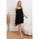 thumbnail image 1 of Vestido Mujer Escalonado Corto Casual Eventos Verano Sexy Coqueto 343, 1 of 3