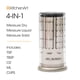 thumbnail image 2 of Vaso Medidor KitchenArt 30 ml Satín Mini Adjust‑A‑Cup, 2 of 7
