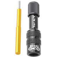 Magideal - Horquilla Duradera Para Bicicleta De Carretera, Convertidor De Extensión Para Adaptador De Válvula Inflable De Horquilla Para Piezas De Ciclismo De Mo Negro