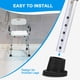 thumbnail image 4 of Protectores para patas de silla de ducha supregear, goma de 1" de diámetro exterior, paquete de 4, 4 of 7