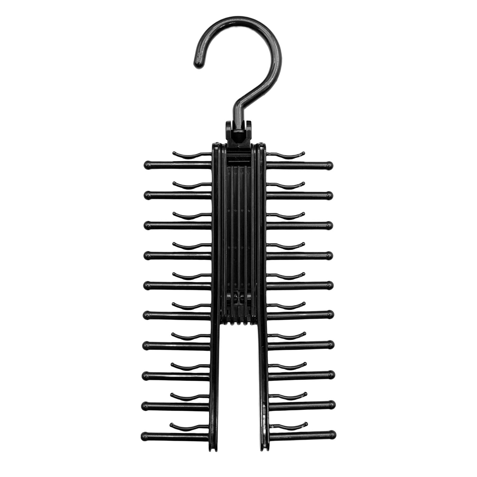 Magideal - Estante Giratorio Multifuncional Para Corbatas, 20 Ganchos, Organizador De Armario Giratorio, Almacenamiento, Colgador De Cinturón Ajustable Duradero