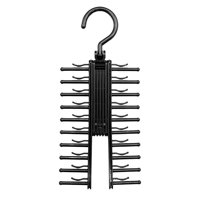 Magideal - Estante Giratorio Multifuncional Para Corbatas, 20 Ganchos, Organizador De Armario Giratorio, Almacenamiento, Colgador De Cinturón Ajustable Duradero