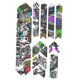 thumbnail image 1 of Pegatinas De Bicicleta Cinta De Protección Pegatinas De Película De Bicicleta Conjunto De Marco Graffiti, 1 of 5