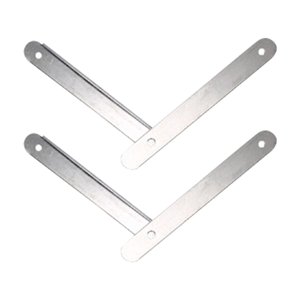 Ioensy - 2X Accesorio De Bisagra Para Escalera De Tijera Plegable Kit De Reemplazo De Barra De Amarre Para Escaleras De Tijera Blanco