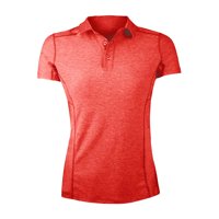 Andesland - Polera Dry Fit Con Cuello Manga Corta Jaspeada Mujer