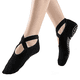 thumbnail image 1 of Calcetines de yoga gruesos profesionales para mujer con agarres y correas antideslizantes, ideales para pilates, ballet, danza y entrenamiento descalzo., 1 of 6